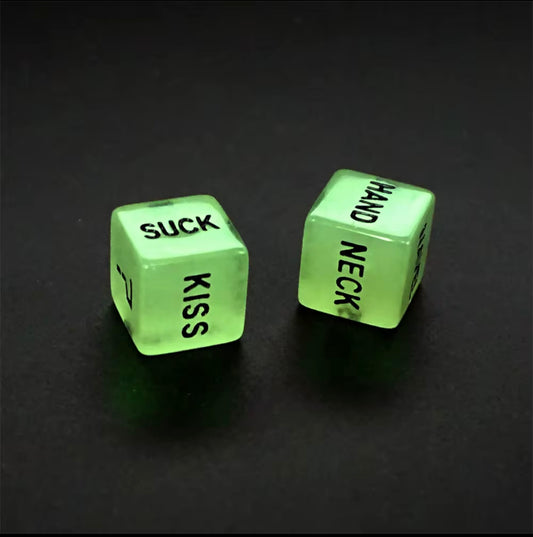 Glow in the dark Sex dice set